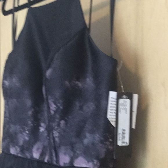 Betsy & Adam Black Pink Printed Ombré Halt… - Picture 3 of 13